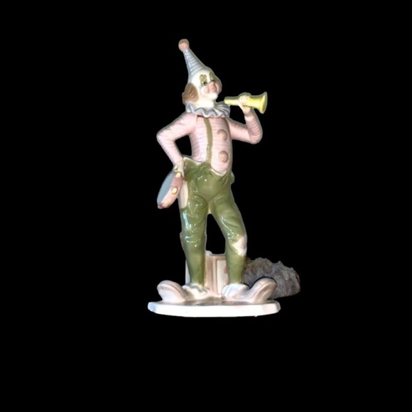 Paul Sebastian Design Porcelain Circus Clown Statue Figurine with ABC Blocks - Picture 2 of 4